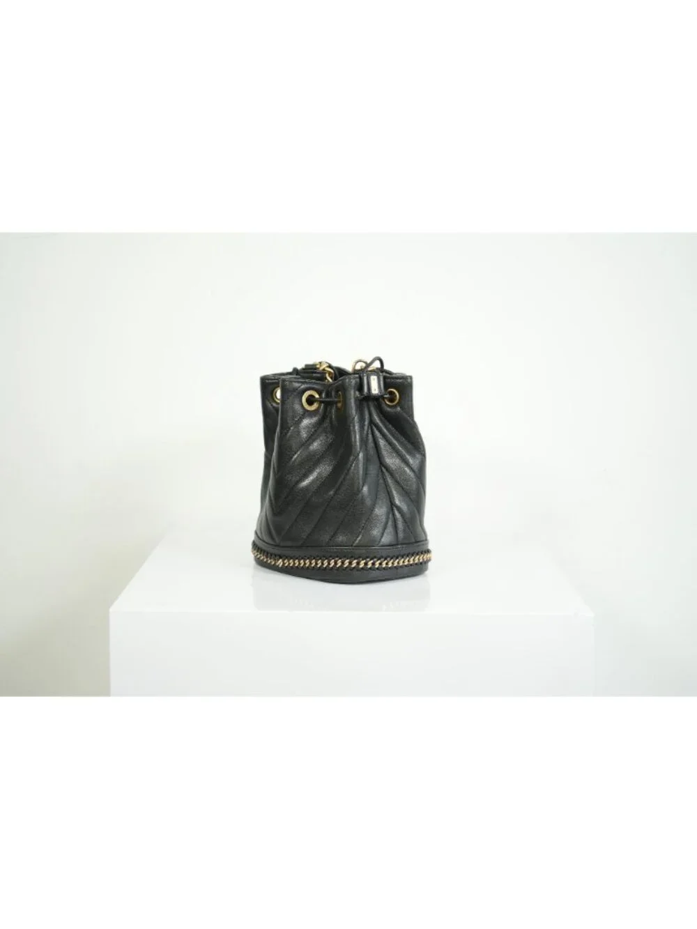 Chanel Black Paris-Cosmopolite Small Bucket Bag W/Dust Bag